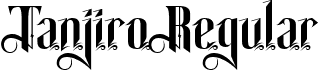 Tanjiro Regular font - Tanjiro.ttf