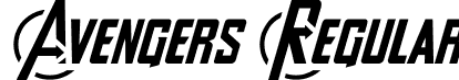 Avengers Regular font - Avengers.ttf