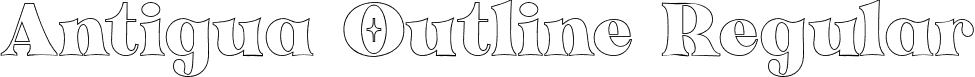 Antigua Outline Regular font - antigua-outline.otf