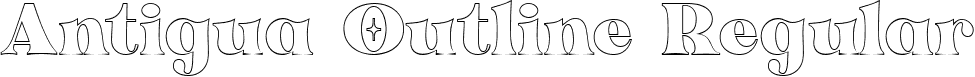 Antigua Outline Regular font - antigua-outline.ttf