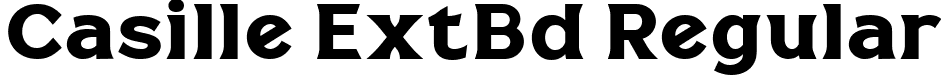 Casille ExtBd Regular font - Casille-ExtraBold.ttf