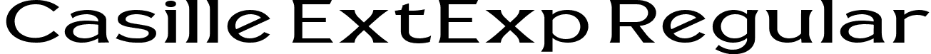 Casille ExtExp Regular font - Casille-ExtraExpanded.ttf