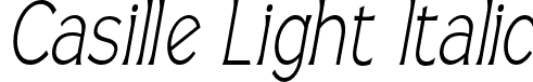 Casille Light Italic font - Casille-LightExtraItalic.ttf