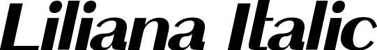 Liliana Italic font - Liliana Italic.ttf