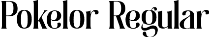 Pokelor Regular font - Pokelor.otf