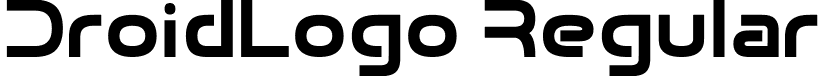 DroidLogo Regular font - DroidLogo-Bold.ttf