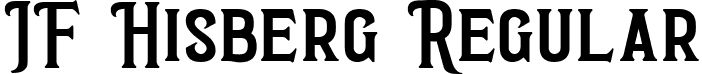 JF Hisberg Regular font - JFHisberg-Regular.ttf