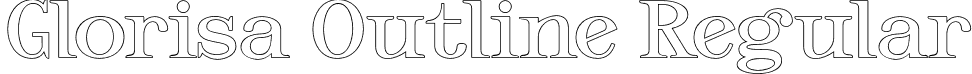 Glorisa Outline Regular font - Glorisa Outline.otf