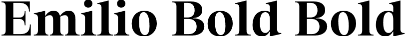 Emilio Bold Bold font - Emilio Bold.otf