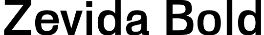 Zevida Bold font - Zevida Bold.otf