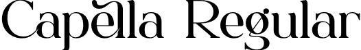 Capella Regular font - Capella.otf