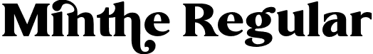 Minthe Regular font - minthe-regular.otf