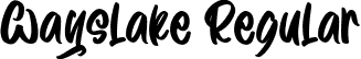 Wayslake Regular font - Wayslake.otf