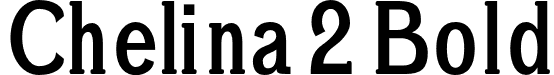 Chelina 2 Bold font - Chelina-Bold.otf