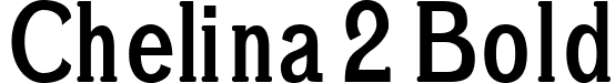 Chelina 2 Bold font - Chelina-Bold.ttf