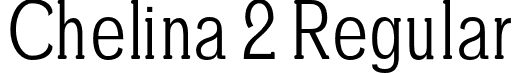 Chelina 2 Regular font - Chelina-Regular.otf