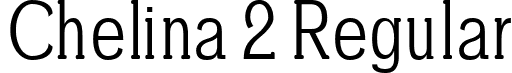 Chelina 2 Regular font - Chelina-Regular.ttf