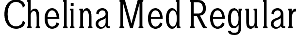 Chelina Med Regular font - Chelina-Medium.otf