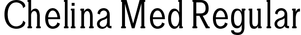 Chelina Med Regular font - Chelina-Medium.ttf