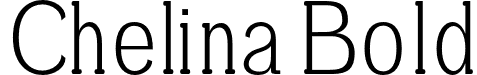 Chelina Bold font - Chelina-Light.otf