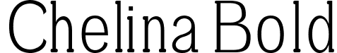 Chelina Bold font - Chelina-Light.ttf