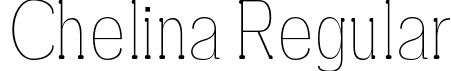 Chelina Regular font - Chelina-Thin.otf