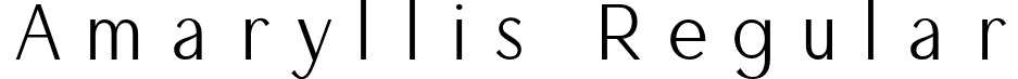 Amaryllis Regular font - Amaryllis.otf