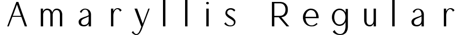 Amaryllis Regular font - Amaryllis.ttf