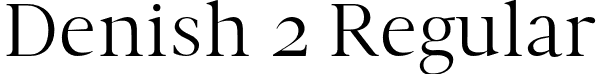 Denish 2 Regular font - Denish-Medium.otf