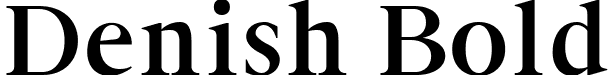 Denish Bold font - Denish-Bold.ttf