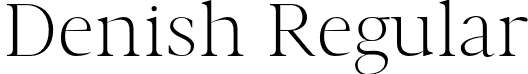 Denish Regular font - Denish-Light.otf