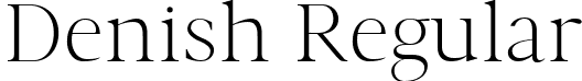 Denish Regular font - Denish-Light.ttf