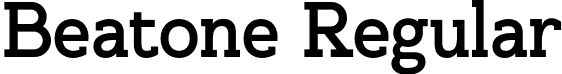 Beatone Regular font - Beatone.otf