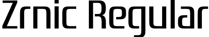 Zrnic Regular font - zrnic rg.otf