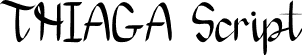 THIAGA Script font - THIAGA-Script.otf