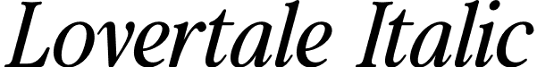 Lovertale Italic font - Lovertale Italic.otf