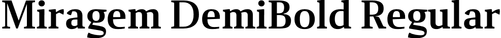 Miragem DemiBold Regular font - Vanarchiv - Miragem DemiBold.otf