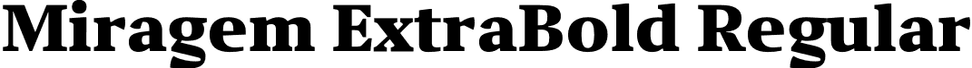 Miragem ExtraBold Regular font - Vanarchiv - Miragem ExtraBold.otf