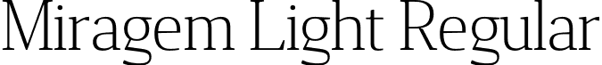 Miragem Light Regular font - Vanarchiv - Miragem Light.otf