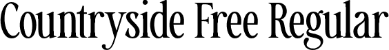 Countryside Free Regular font - Countryside Regular-Free.otf