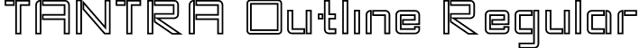 TANTRA Outline Regular font - TANTRA-Outline.otf