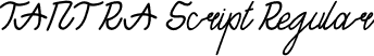 TANTRA Script Regular font - TANTRA-Script.otf