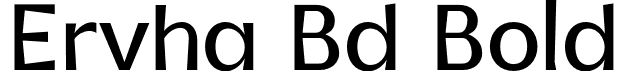 Ervha Bd Bold font - Ervha-Bold.otf