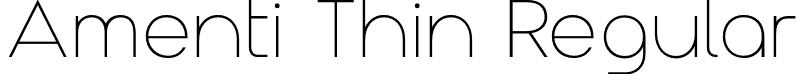 Amenti Thin Regular font - Amenti Vf.otf