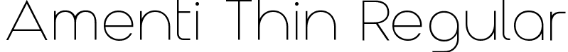 Amenti Thin Regular font - Amenti Vf.ttf