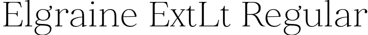 Elgraine ExtLt Regular font - Elgraine-ExtraLight.otf