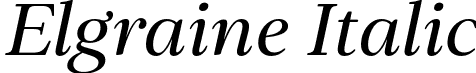 Elgraine Italic font - Elgraine-Italic.otf