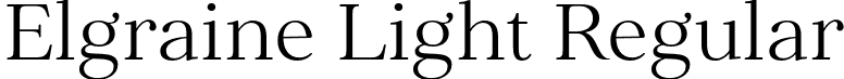 Elgraine Light Regular font - Elgraine-Light.otf