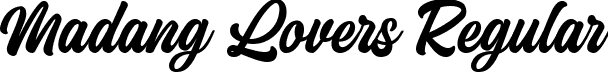 Madang Lovers Regular font - MadangLovers-2OZDw.ttf