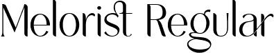 Melorist Regular font - Melorist.ttf